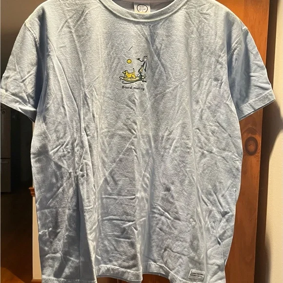 Life Is Good Blue Tee with Red Car Graphic - Picture 4 of 5